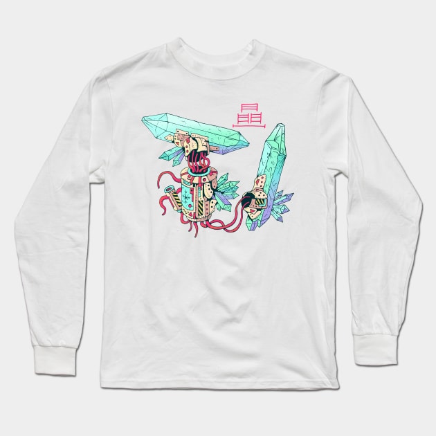 WEIRDO CRYSTALS Long Sleeve T-Shirt by DOODLESKELLY